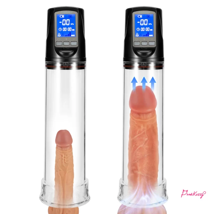 2 Suction Modes Vacuum Penis Pump LCD