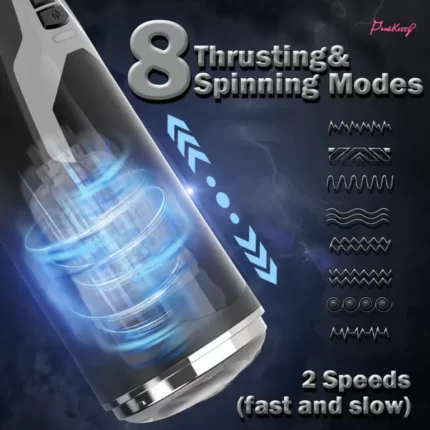 male masturbator cup electric pump with 5 powerful thrusting modes