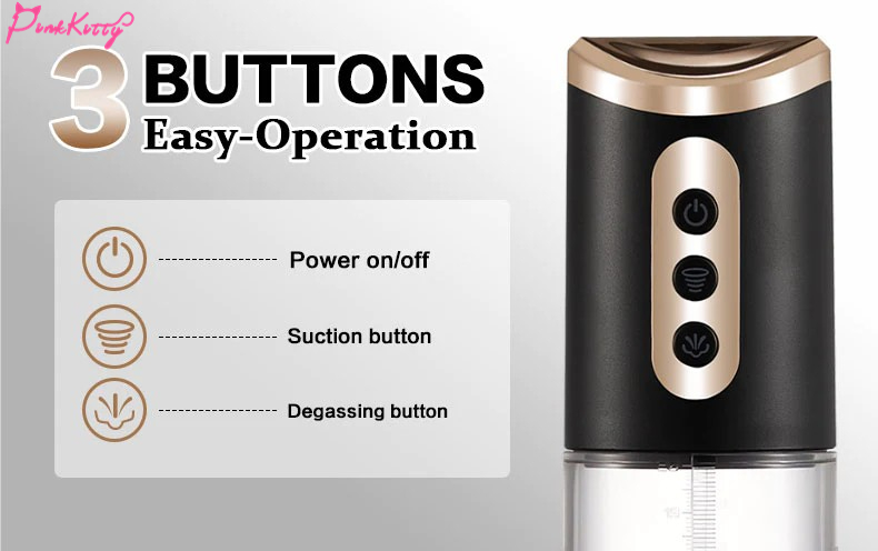 3 buttons easy operation