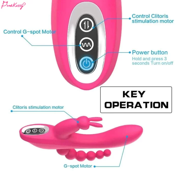 7 vibrating modes anal dildo vibrator