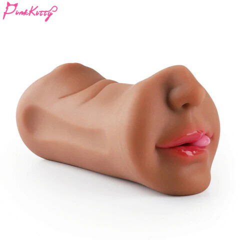 7.4-inch tanned lifelike pocket pussy