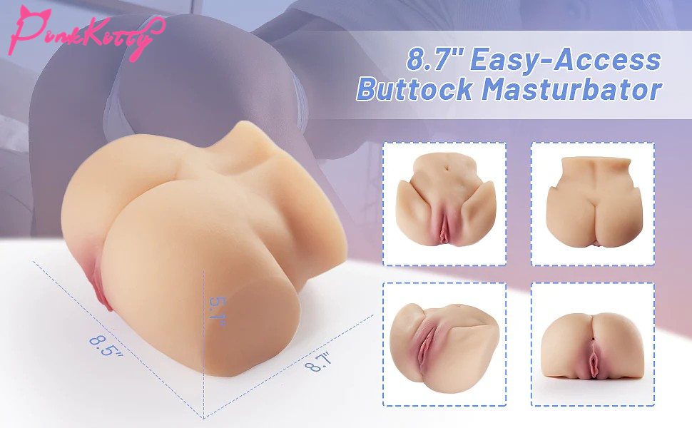 8.7 easy access buttock masturbator