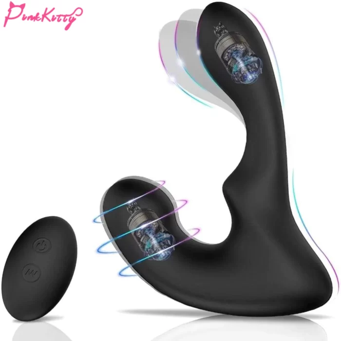 9-pattern vibration medical silicone + abs prostate massager