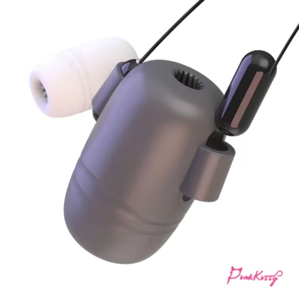 GALAKU 2 Interchangeable Sleeves 128 Vibrating Exerciser Masturbation Cup