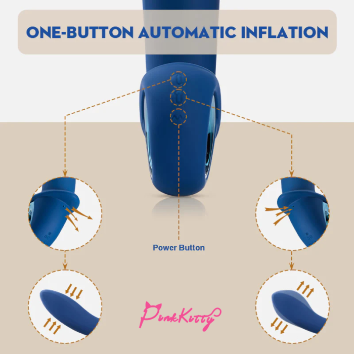 Vibration Modes Inflatable Anal Vibrator