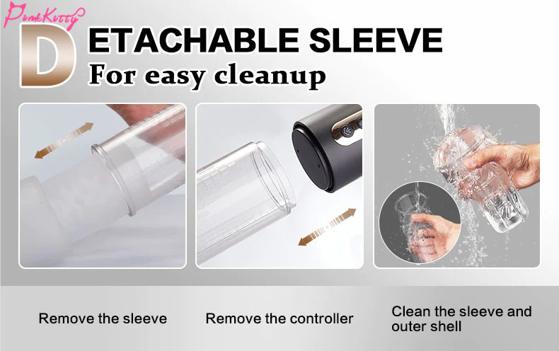 detachable sleeve for easy cleanup