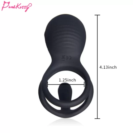vibration stimulating double cock rings