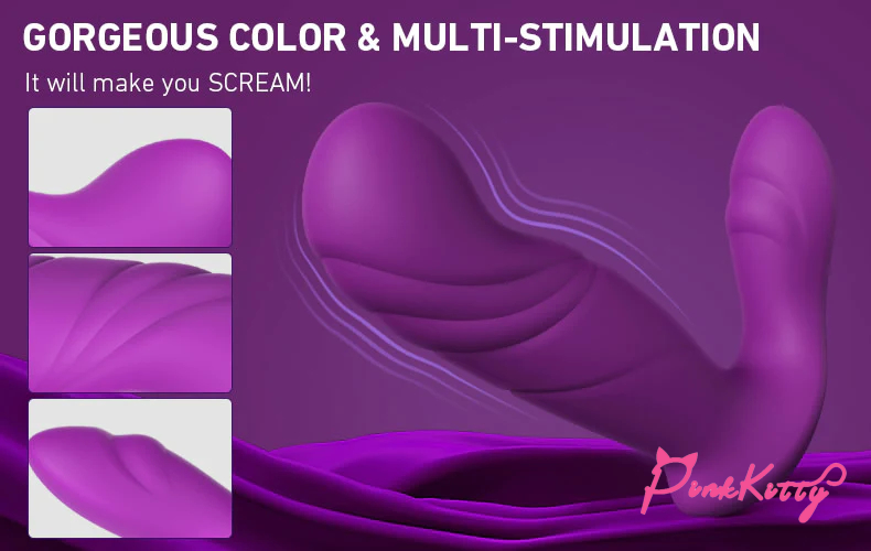 Fashionable 10 Vibrations 10 Pulses 3-in-1 Anal Prostate Massager with Remote Control