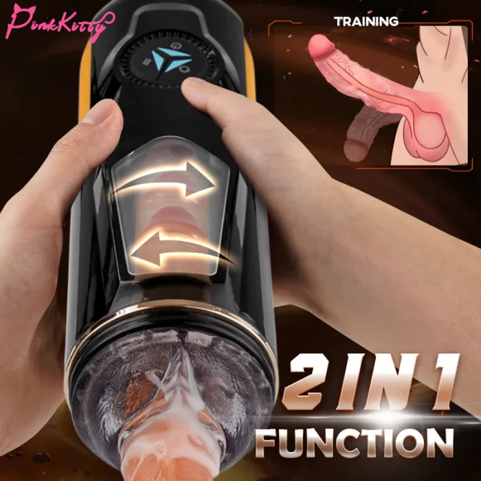 2 in 1 function masturbation cup