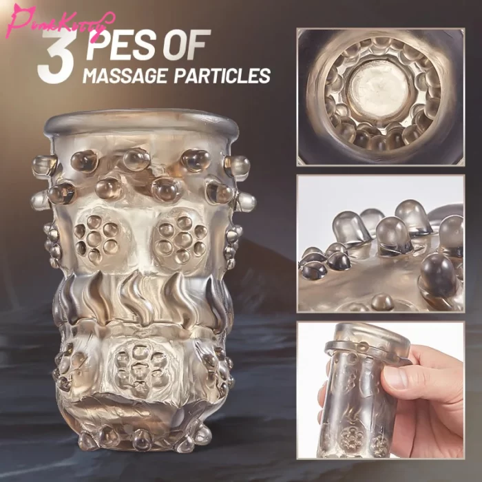 3 pes of massage particles masturbation cup