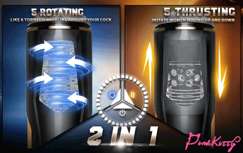 5 thrusting rotating masturbation cup