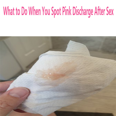 pink discharge after sex